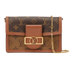 Dauphine Chain Wallet Crossbody, &pound;1,200, Handbags, Brown, Canvas/Leather, Front view
